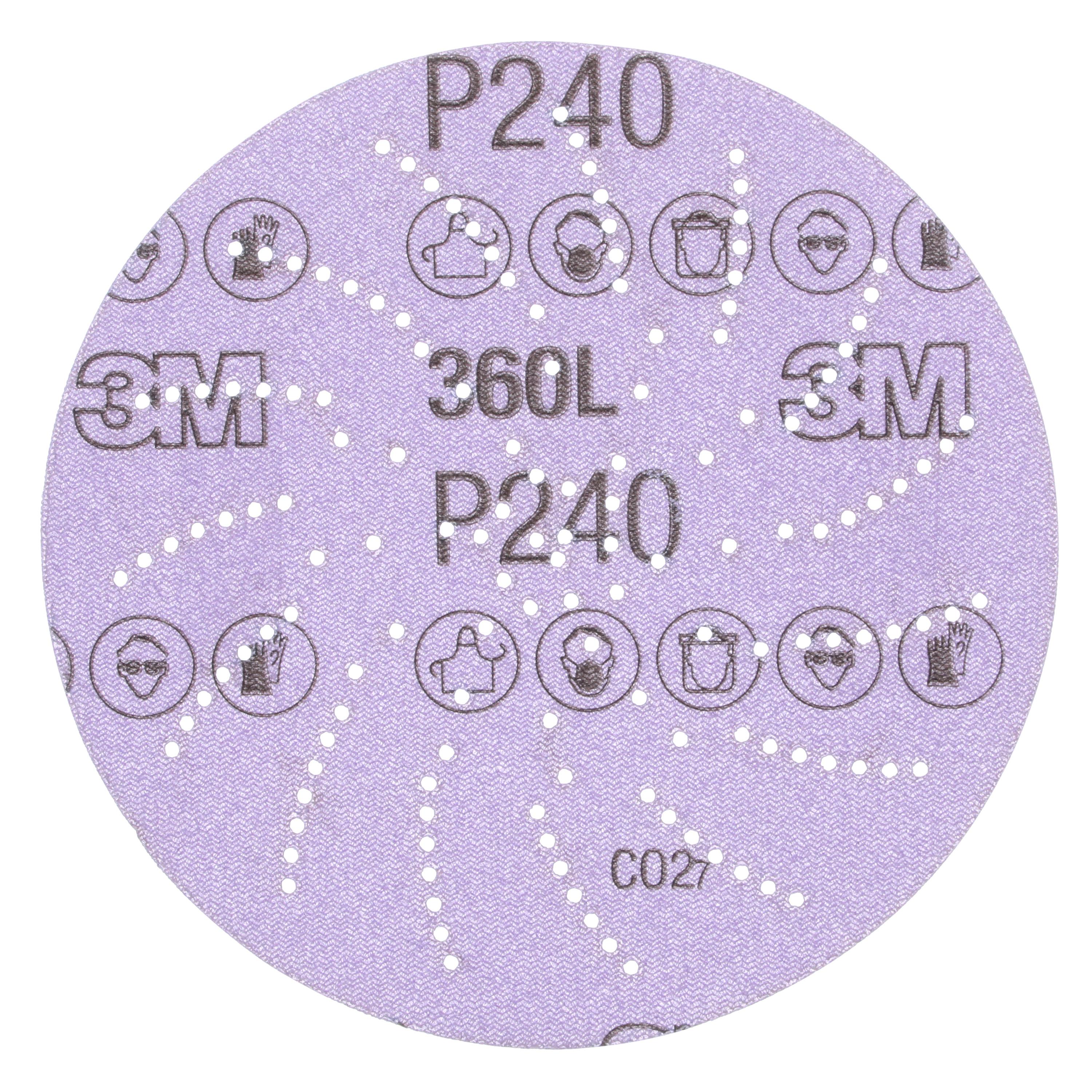 Hookit&trade; 7000120369 216U Disc, 5 in Dia Disc, P400 Grit, Aluminum Oxide Abrasive, Paper Backing