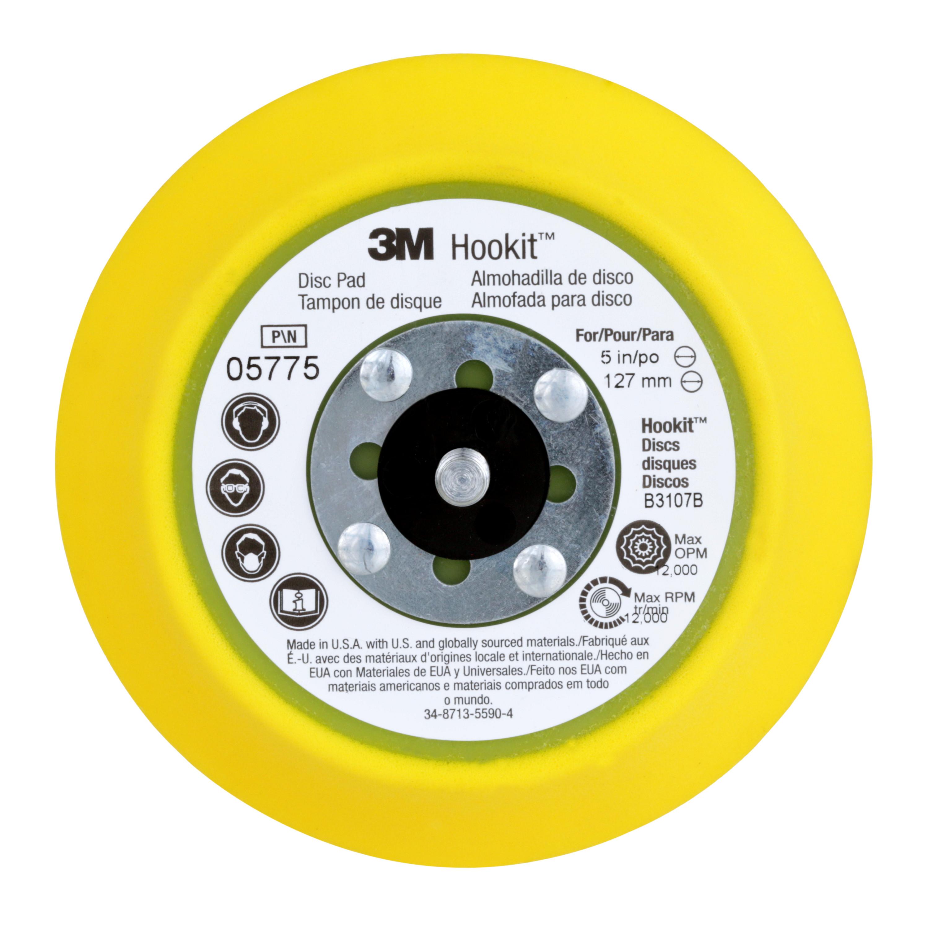 3M&trade; 7000120429 Regular Pad, 1.5 in Dia Pad, Hook and Loop Attachment