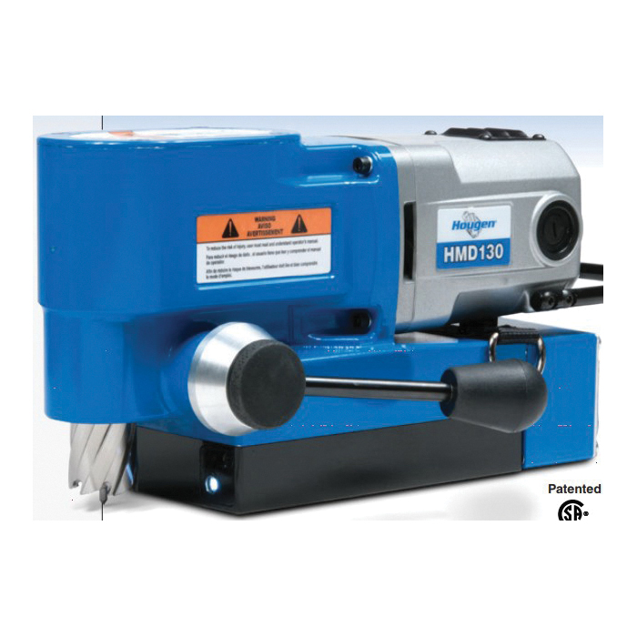 Hougen&reg; 0130101 HMD130 Portable Ultra Low Profile Magnetic Drill, 7/16 to 1-3/8 in Chuck, 9 in L x 4 in W Drill to Center From Base, 115 V AC