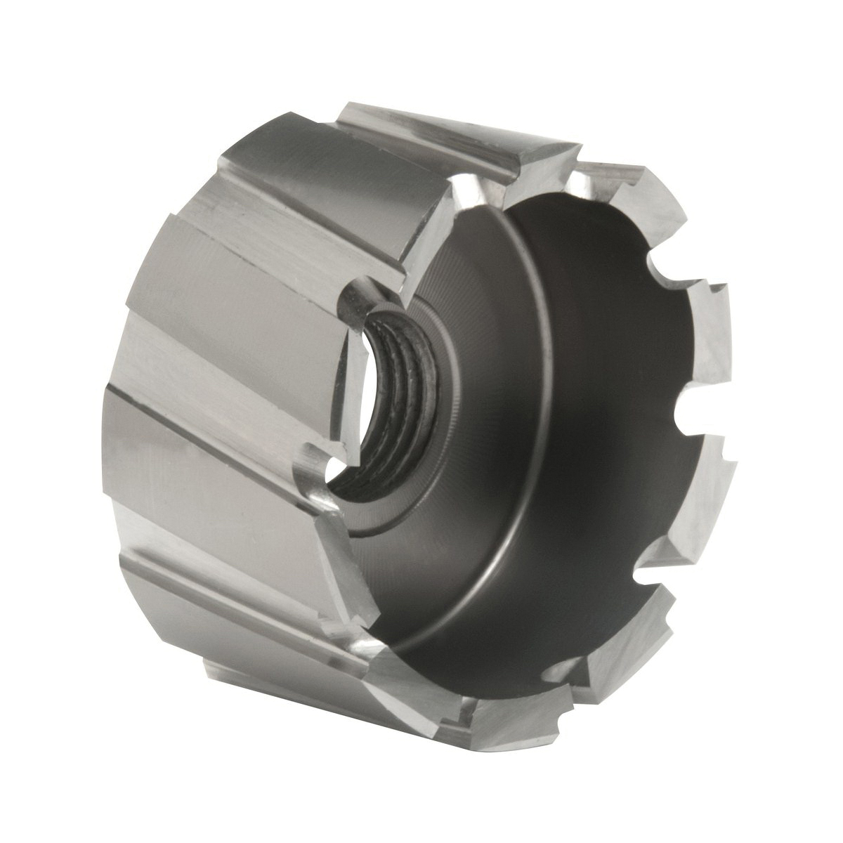 Hougen&reg; RotaCut&trade; 11168 11000 Imperial Hole Cutter With 3/8-24 Threaded Hole, 1-1/2 in Dia Cutter, 1/2 in D Cutting, M2 HSS, 3-Flat Shank