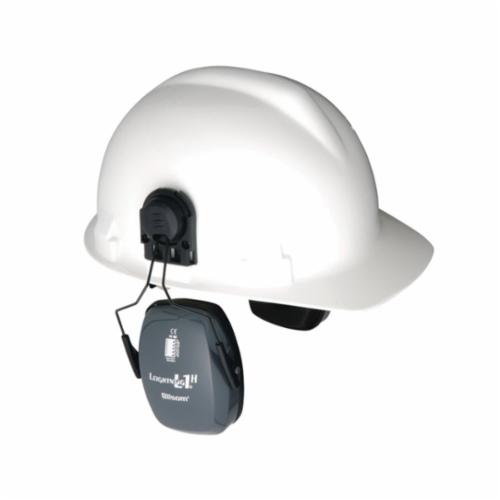 Howard Leight by Honeywell 1011991 Leightning&reg; L1H Hard Hat Earmuffs With Hard Hats Adapter, 23 dB Noise Reduction, Gray, ANSI S3.19-1974