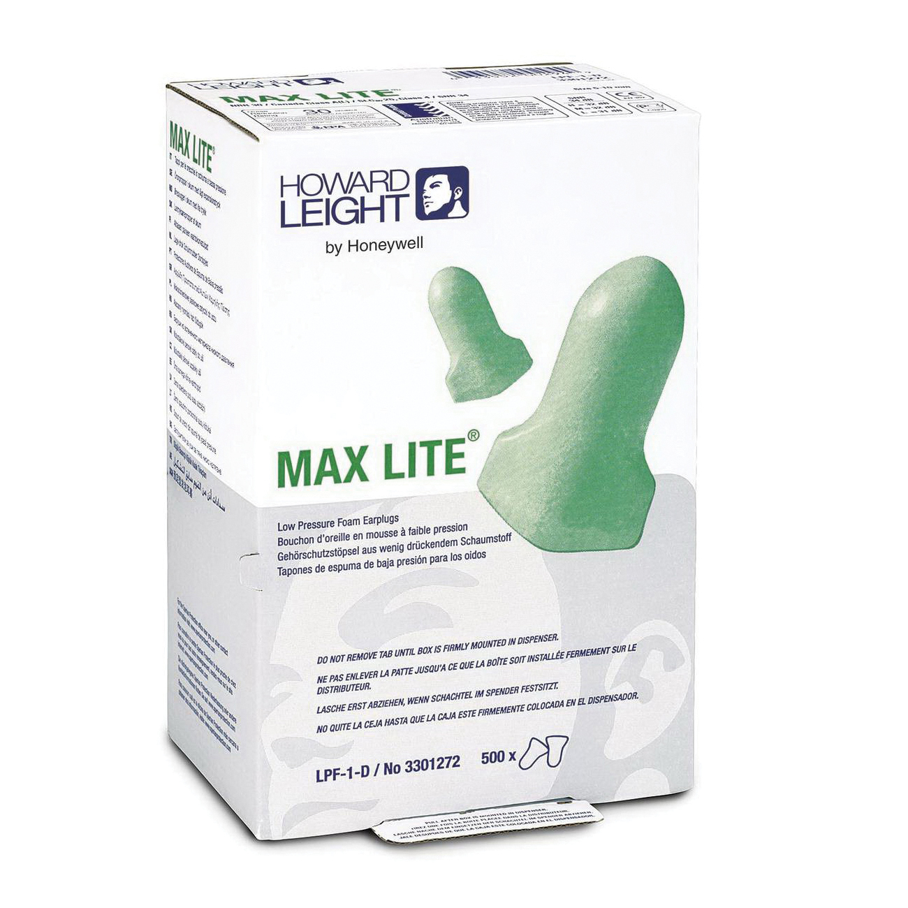 Howard Leight by Honeywell QB3HYG Quiet Band Earplugs, 23 dB Noise Reduction, Pod Shape, ANSI S3.19-1974, EN 352-2:1993 / EN-24869-1:1993, Reusable, Banded Design