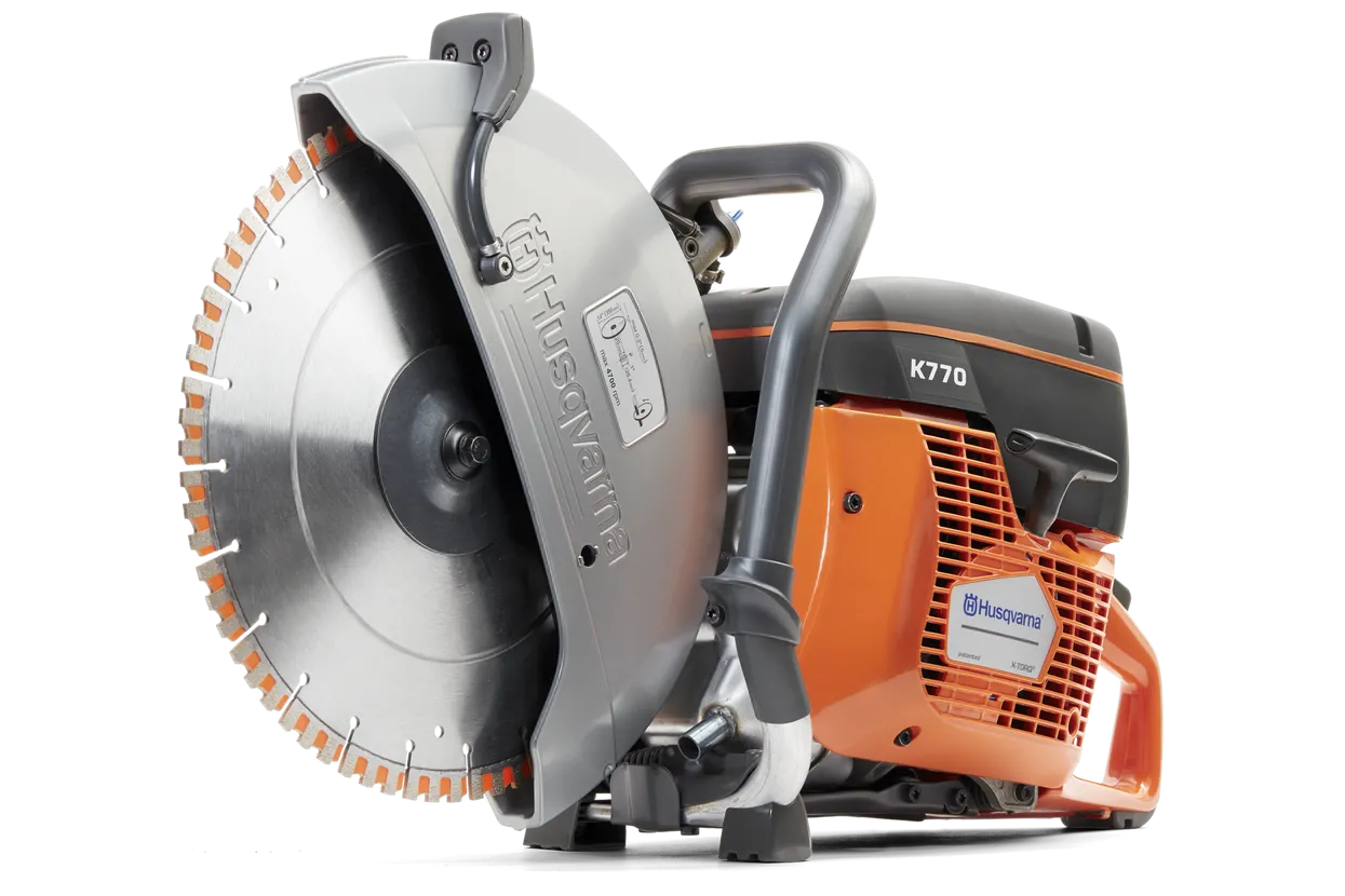Husqvarna&reg; 967682101 K 770 Power Cutter, Bare Tool, 14 in Blade, 5 in Cutting