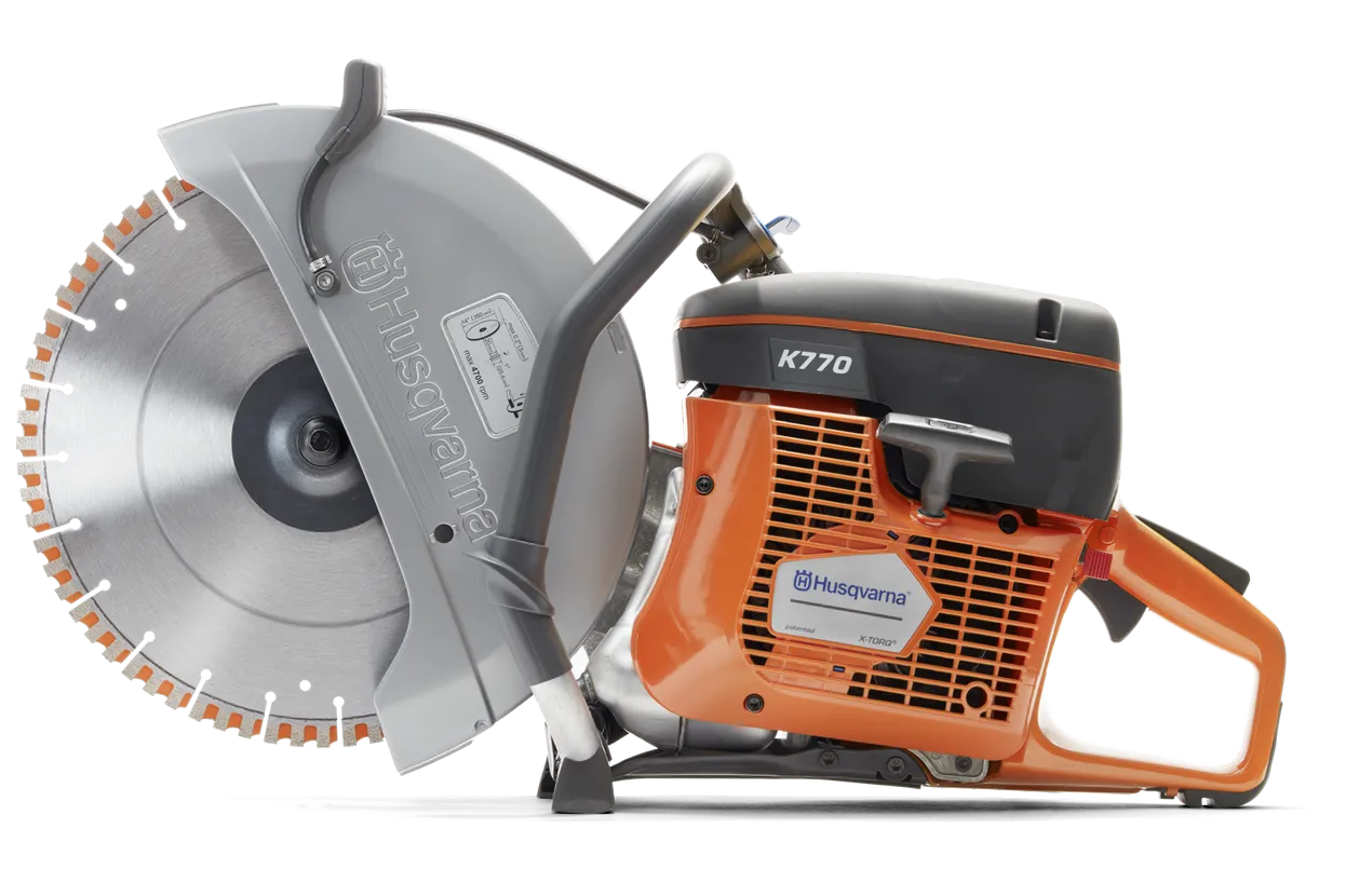 Husqvarna&reg; 967682101 K 770 Power Cutter, Bare Tool, 14 in Blade, 5 in Cutting