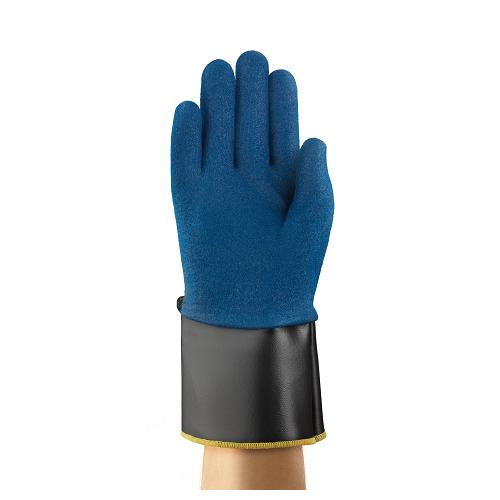 HyFlex&reg; 11948090 11-948 Silicone-Free Industrial Gloves, 9, Polyurethane/Nitrile Coating, Safety Cuff, Resists: Abrasion/Cut/Oil, ANSI Cut-Resistance Level: A5, ANSI Puncture-Resistance Level: 4