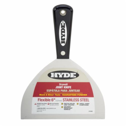 Hyde&reg; 01840 Joint Knife, 6 in W, Stainless Steel Blade, Flexible Blade Flexibility, ASME Specified