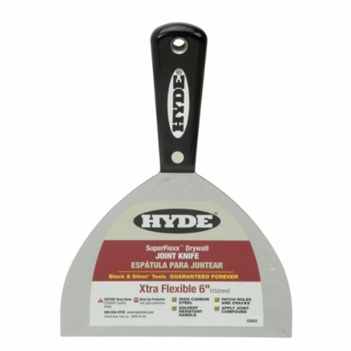 Hyde® 02565 Putty Knife and Scraper, High Carbon Steel 1-Edge/Flexible/Full Tang Blade, 3-3/4 in L Blade, 3/4 in W Blade, Nylon Handle