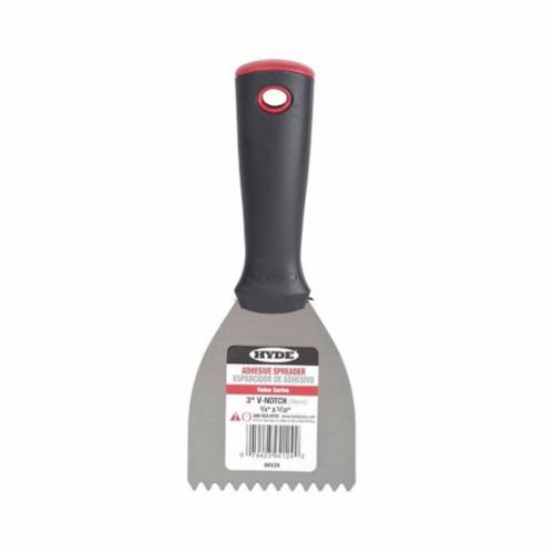 Hyde&reg; 04124 V-Notched Spreader, 3 in L, High Carbon Steel Blade