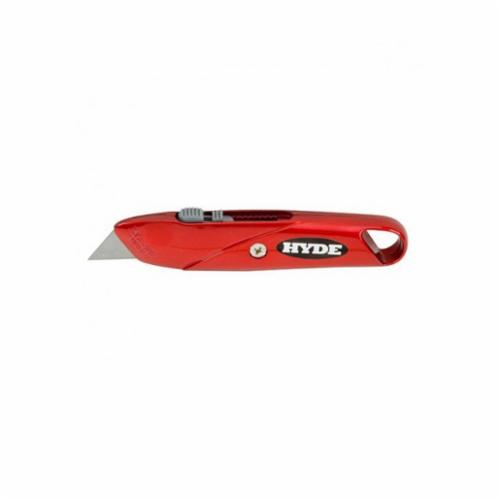 Hyde® 42065 Heavy Duty Safety Utility Knife, Double Sided Round Tip Blade, Manual, 1 Blades Included, Carbon Steel Blade, 5-1/2 in OAL