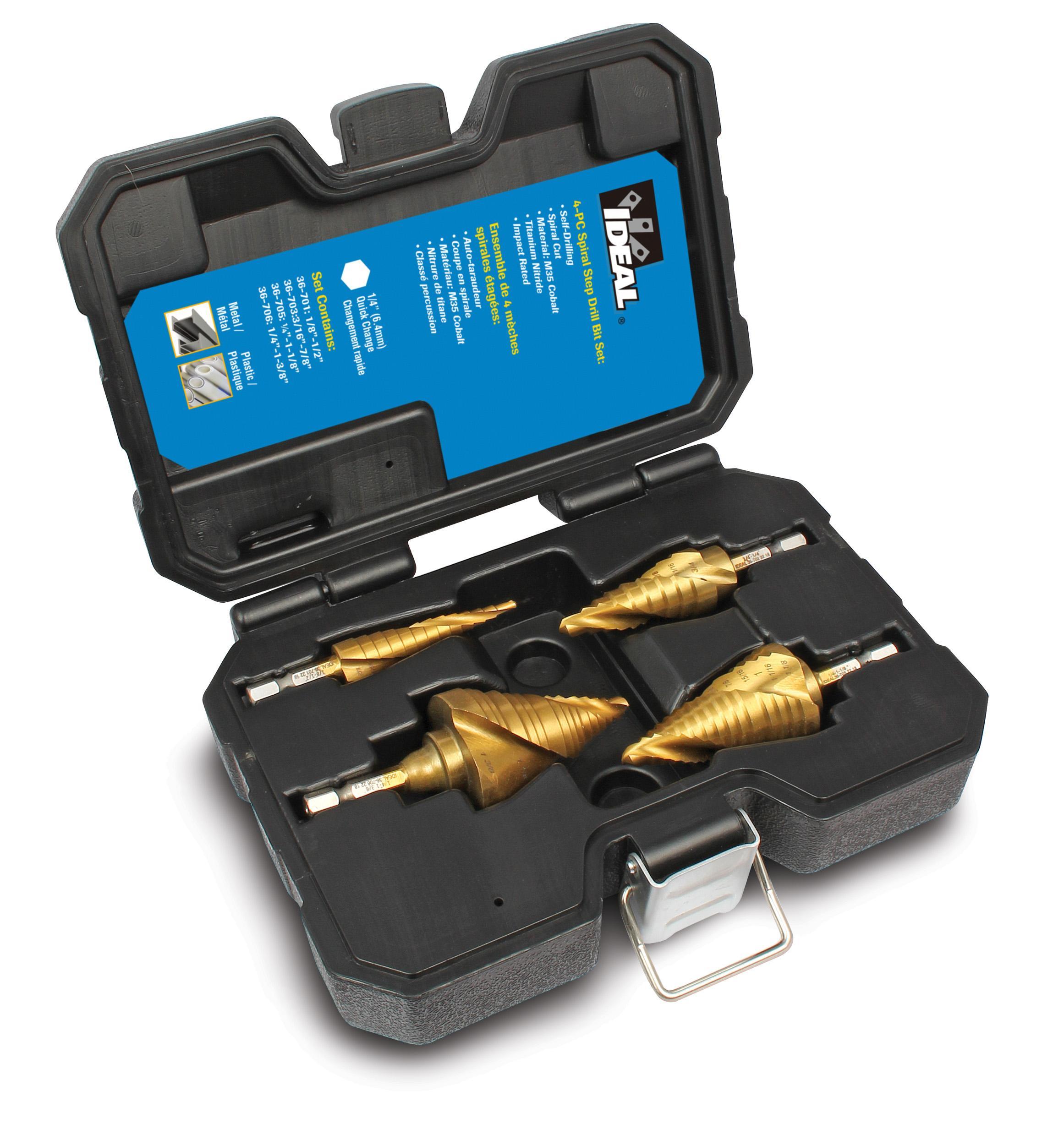 Spiral step drill bit discount