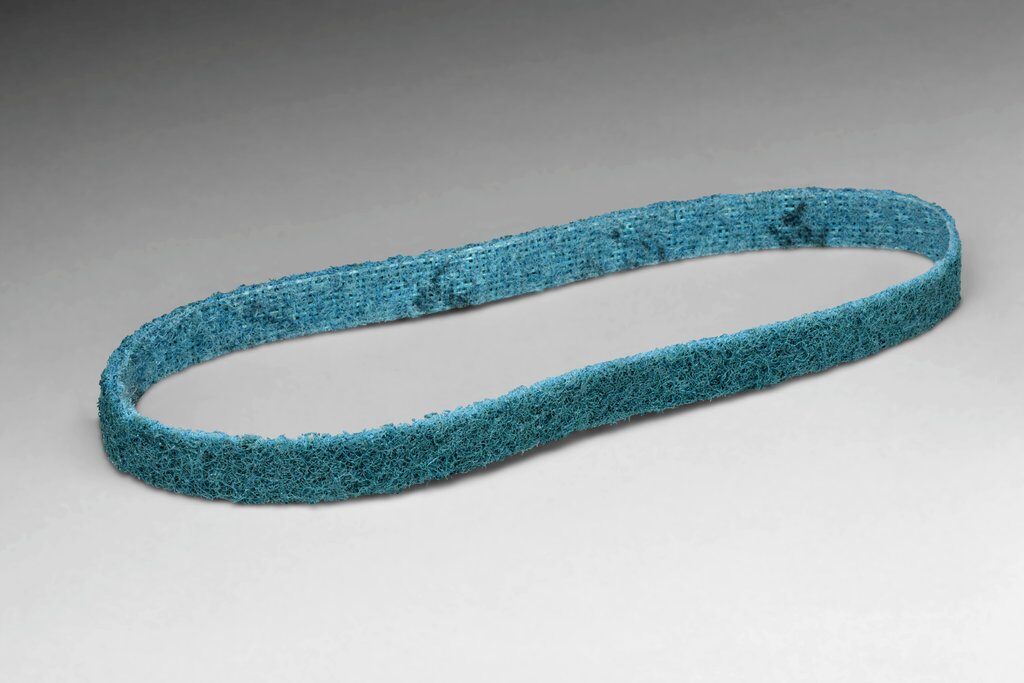 product Scotch-Brite™ Surface Conditioning Scrim Backed Belt, SC-BS, A/O Very Fine, 1/2 in x 18 in, 20 ea/Case