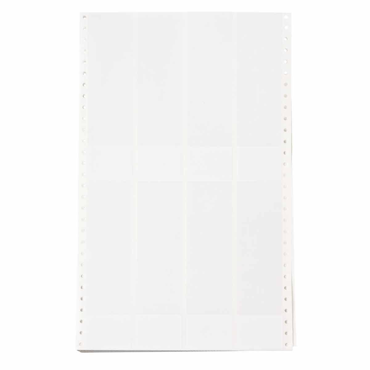 product Brady® LaserTab® LAT-18-361-1 Rectangular Self-Laminating Printer Label, 1.33 in L x 1 in W, Clear/White, B-361B Polyester