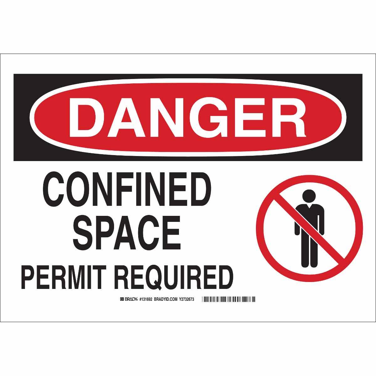 Brady&reg; 84991 Laminated Rectangular Personal Protection (PPE) Sign, CAUTION, 7 in H x 10 in W, Black on Yellow, B-302 Polyester, Adhesive Mount