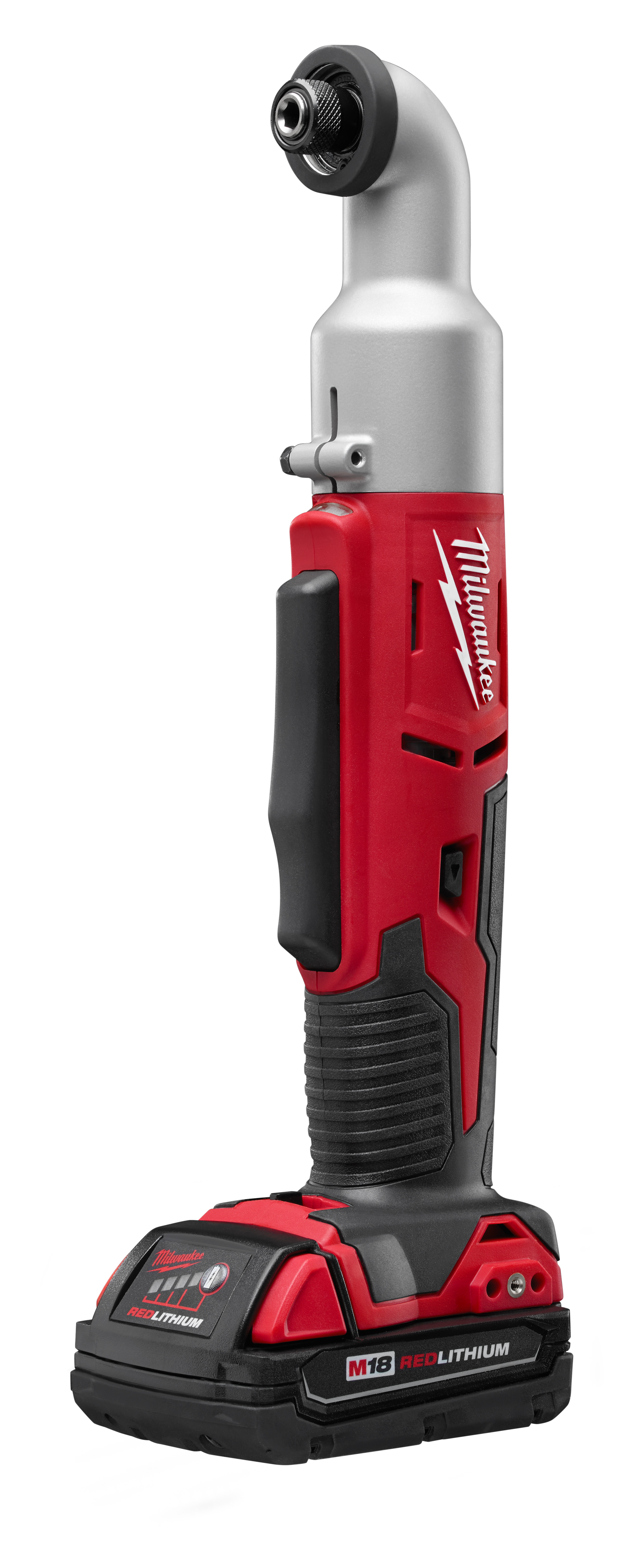 Milwaukee&reg; M18&trade; 2667-21CT 2-Speed Compact Right Angle Cordless Impact Driver Kit, 1/4 in Hex Drive, 2400 bpm Mode 1, 3400 bpm Mode 2, 350 in-lb Mode 1, 675 in-lb Mode 2 Torque, 18 VAC, 13-1/4 in OAL