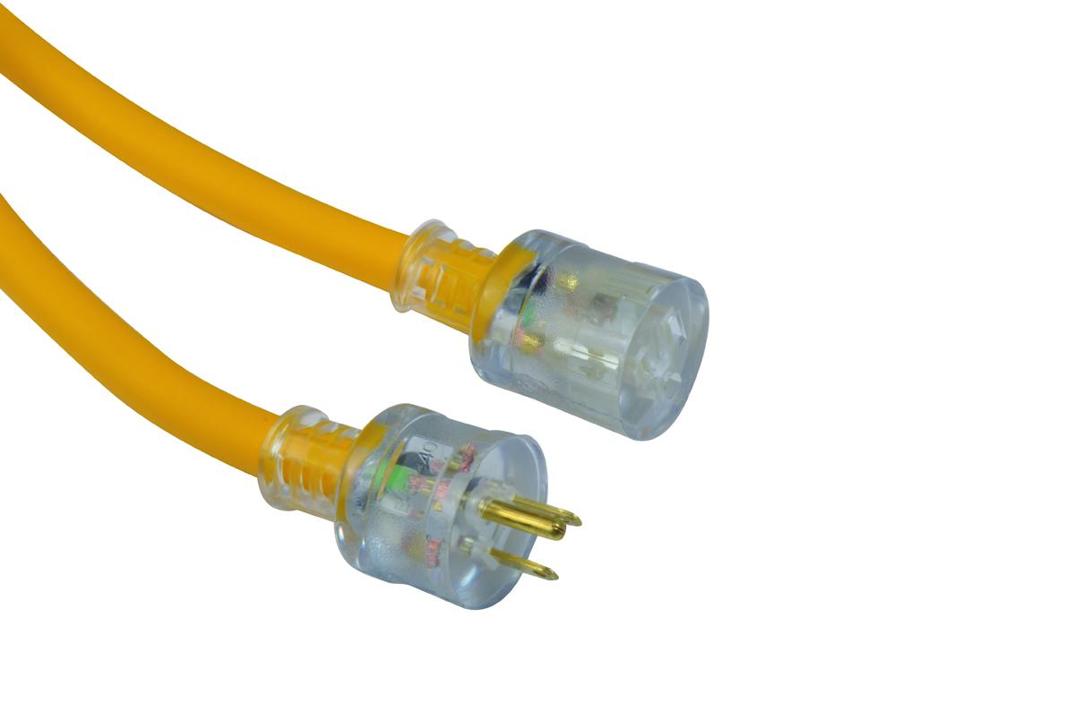 Southwire&reg; Polar/Solar&reg; 1788SW0002 Type SJEOW Insulated All Purpose Extension Cord With Power Indicator Light, 125 V AC, (3) 10 AWG Bare Copper Conductor, 50 ft L