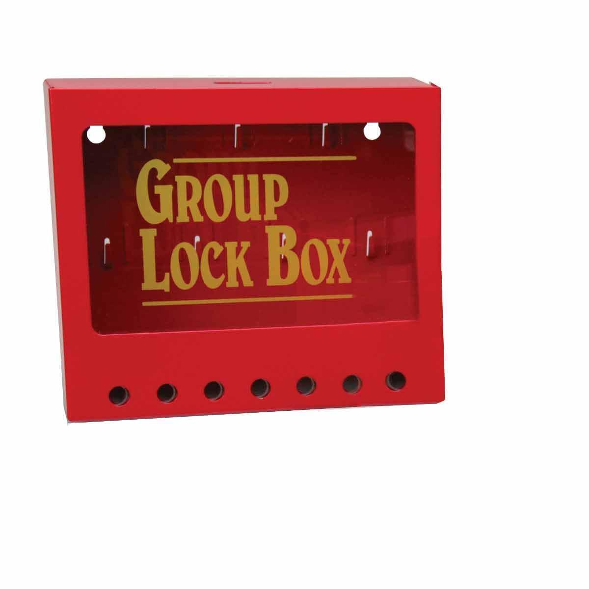 product Brady® 105718 Scissor Action Standard Lockout Hasp, 6 Padlocks, 0.335 in Dia Max Padlock Shackle, LOTO-64 Steel