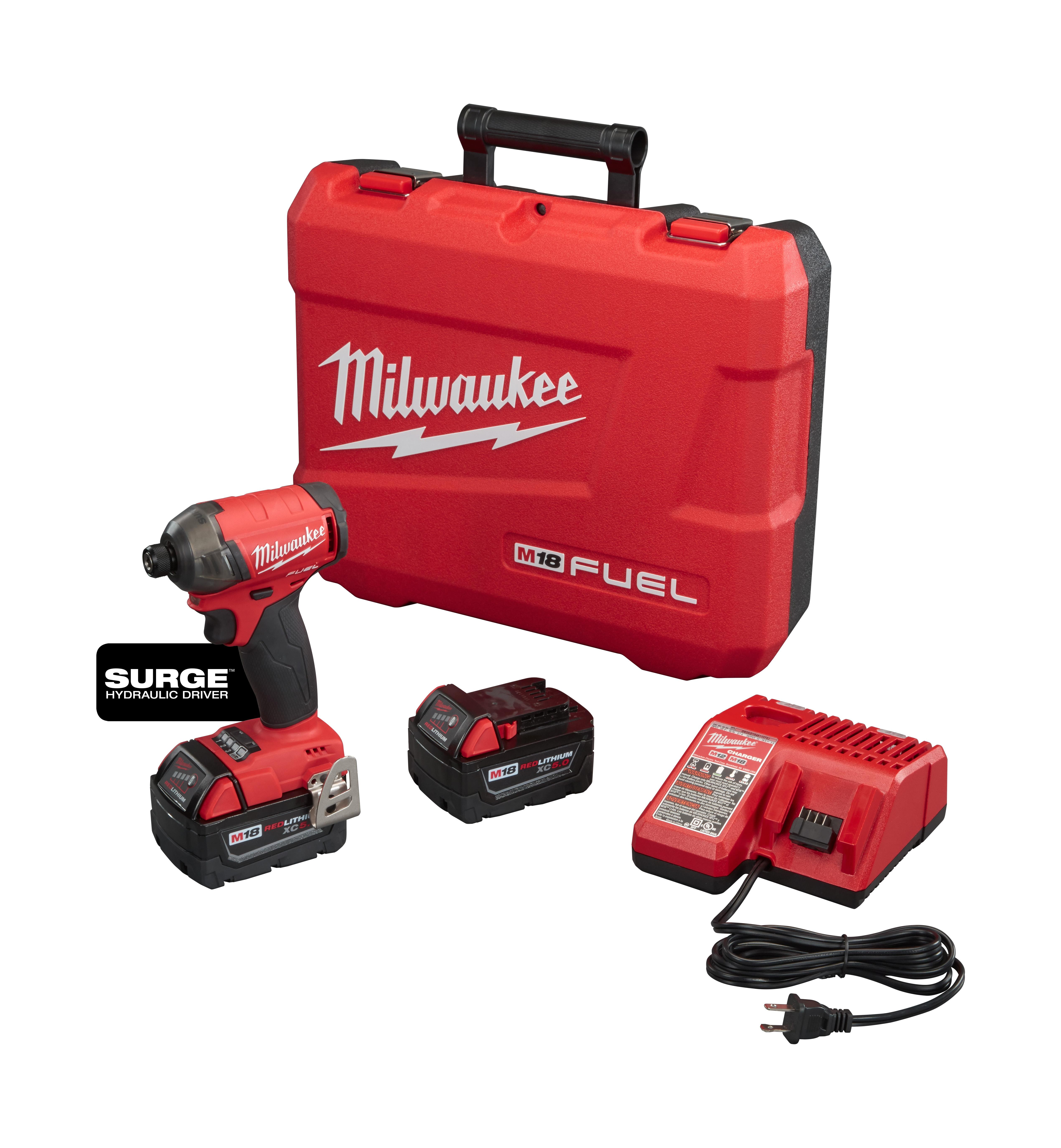 Milwaukee® M18™ FUEL™ 2760-20 Cordless Impact Driver, 1/4 in Hex/Straight Drive, 4000 bpm, 450 in-lb Torque, 18 VDC, 5 in OAL