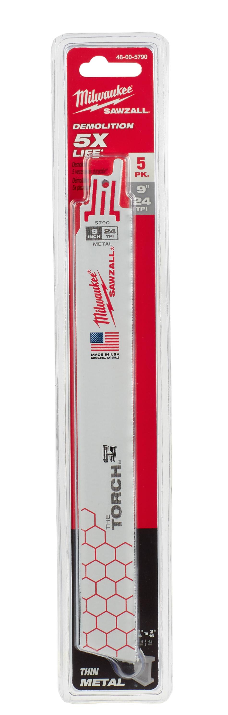 product Lenox® 22755OSB156R Shatter-Resistant Reciprocating Saw Blade, 12 in L x 3/4 in W, 6 TPI, Flexible Steel Body, Universal/Toothed Edge Tang