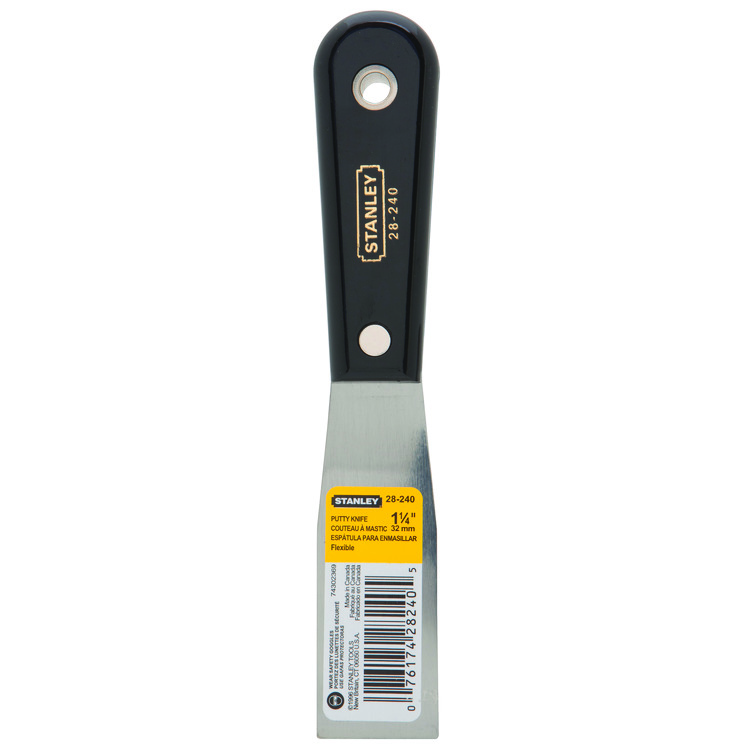 product Hyde® 04060 Value Series™ Putty Knife, 1-1/8 in W, Steel Blade, Flexible Blade Flexibility