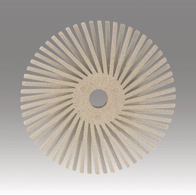 product Scotch-Brite™ Radial Bristle Disc, 3 in x 3/8 in 360, 10/Carton, 40 ea/Case