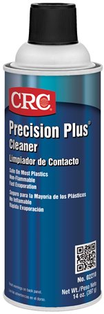 CRC&reg; 02210 Precision Plus&reg; Contact Cleaner, 16 oz Aerosol Can, Liquid, Clear, Slight Ethereal