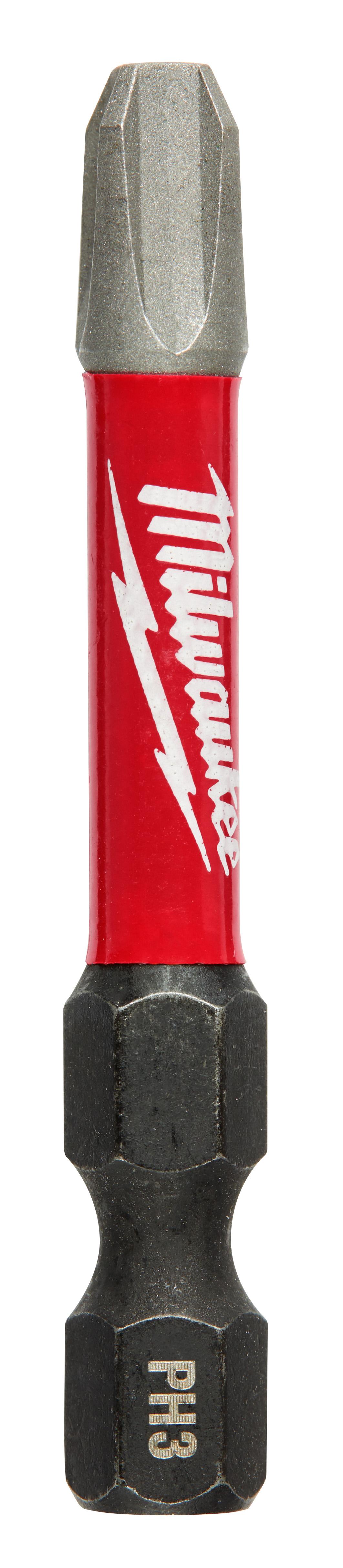 product Milwaukee® SHOCKWAVE™ Impact Duty™ 48-32-4791 Impact Power Bit, #2 Phillips® Point, 3-1/2 in OAL, 1/4 in, Alloy Steel