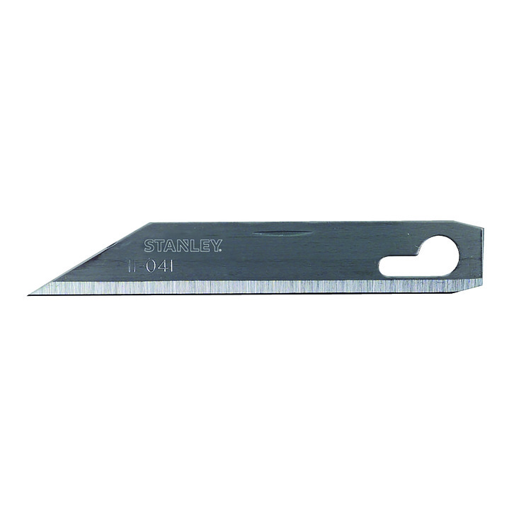 product Stanley® 11-515 Razor Blade, High Carbon Steel, Single-Edge Blade, Blunt Point/Straight Edge, 1-1/2 in L x 11/16 in W Blade, Compatible With: 28-100 and 28-500 Scraper and Standard Razor Blade, 0.009 in THK