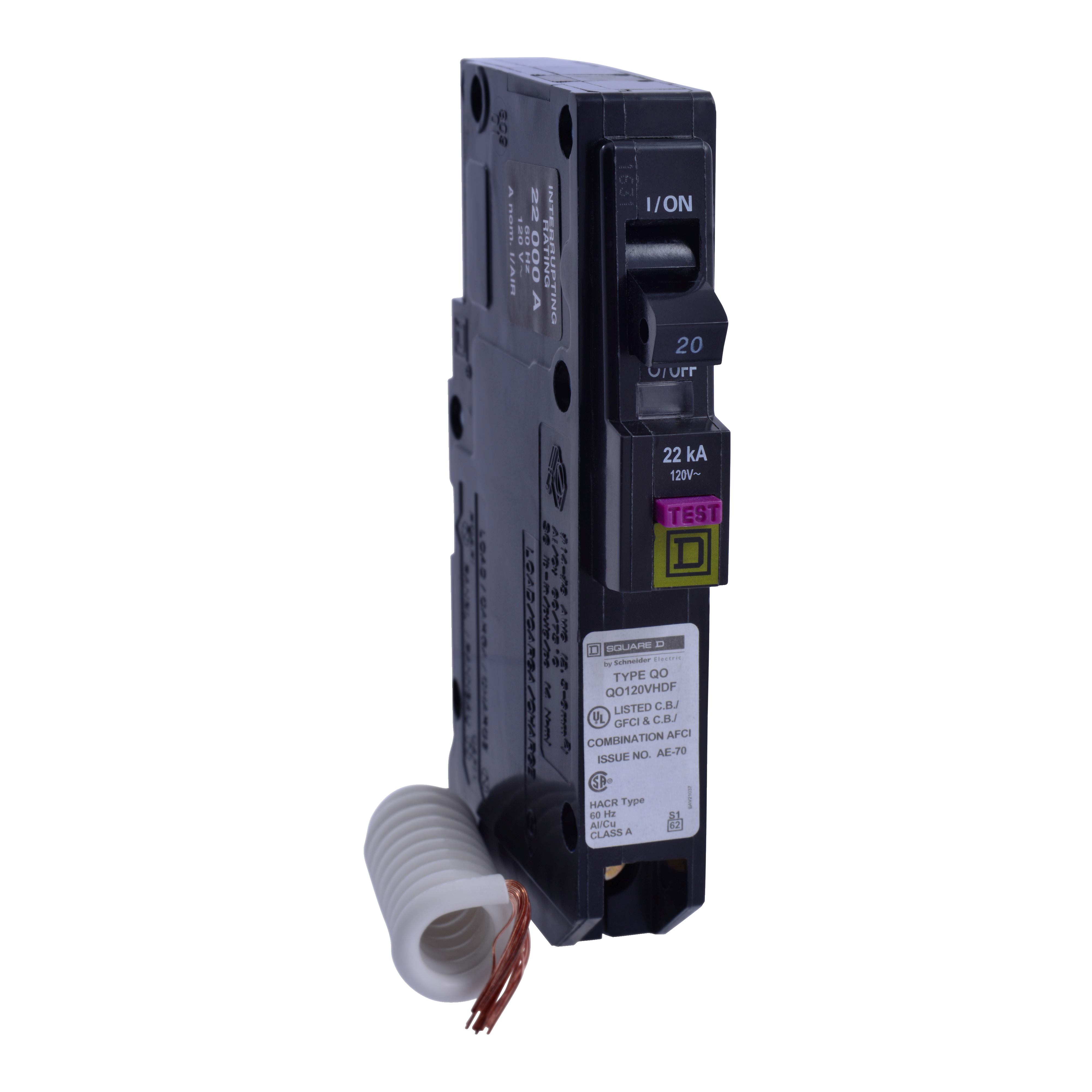 Square D&trade; QO120VHDF