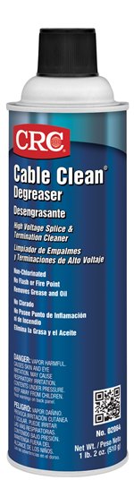 CRC® 02018 Lectra Clean® Heavy Duty Non-Flammable Electrical Parts Degreaser, 20 oz Aerosol Can, Irritating Odor/Scent, Clear, Liquid Form