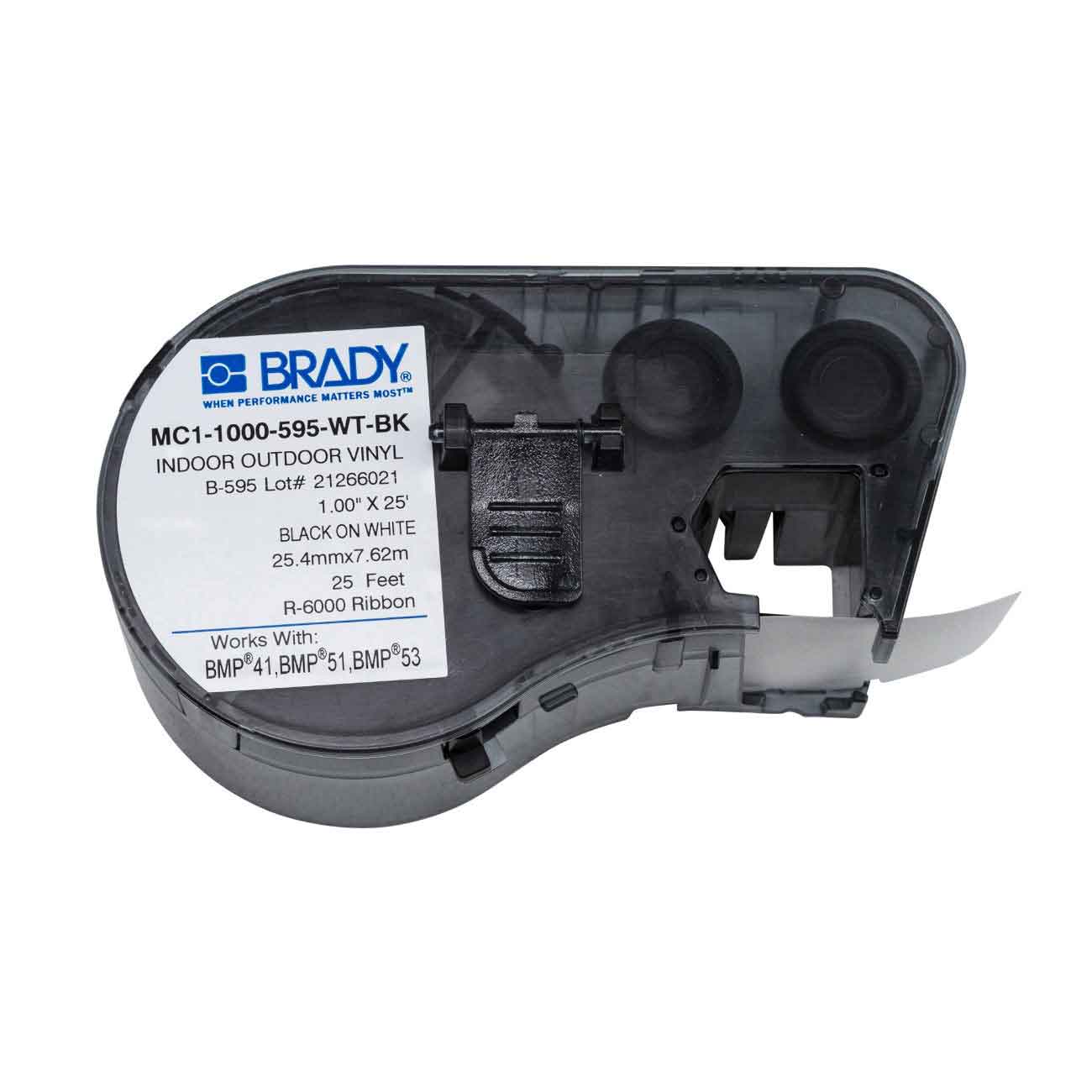 Brady® MC1-1000-595-WT-BK
