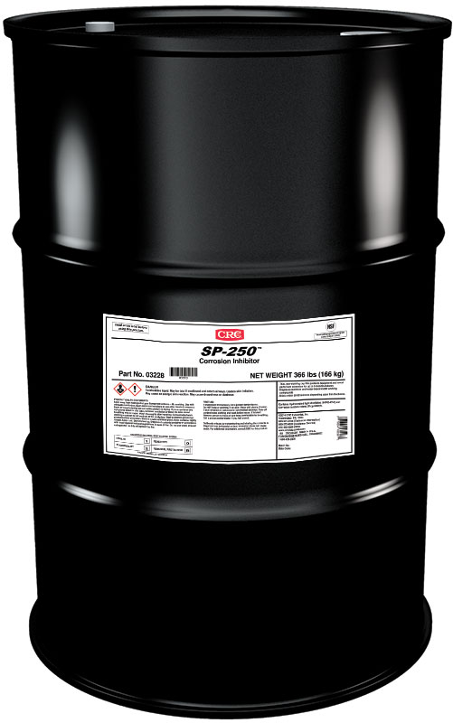 CRC® 03011 3-36® Multi-Purpose Non-Drying Non-Flammable Lubricant and Corrosion Inhibitor, 55 gal Drum, Liquid Form, Blue/Clear/Green, 0.827