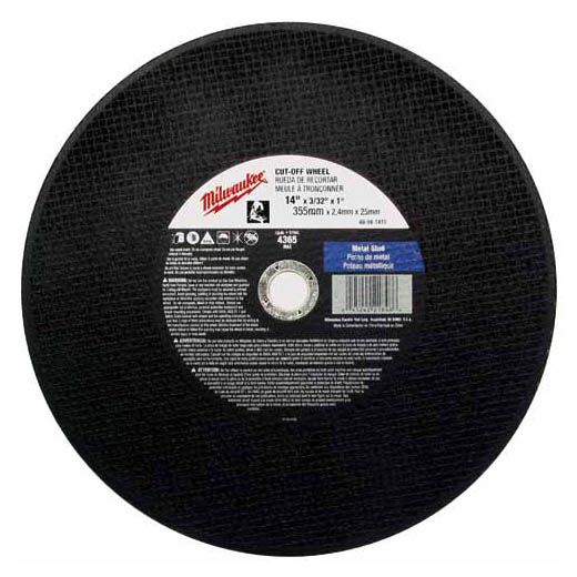 Milwaukee® 49-94-3005 Cut-Off Wheel, 3 in Dia x 0.04 in THK, 3/8 in Center Hole, A60 Grit, Carbide Abrasive