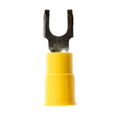 product 3M™ Highland™ Vinyl Insulated Block Fork Terminal BFV14-10Q, AWG 16-14, 25/bag, 10 Bags/Case