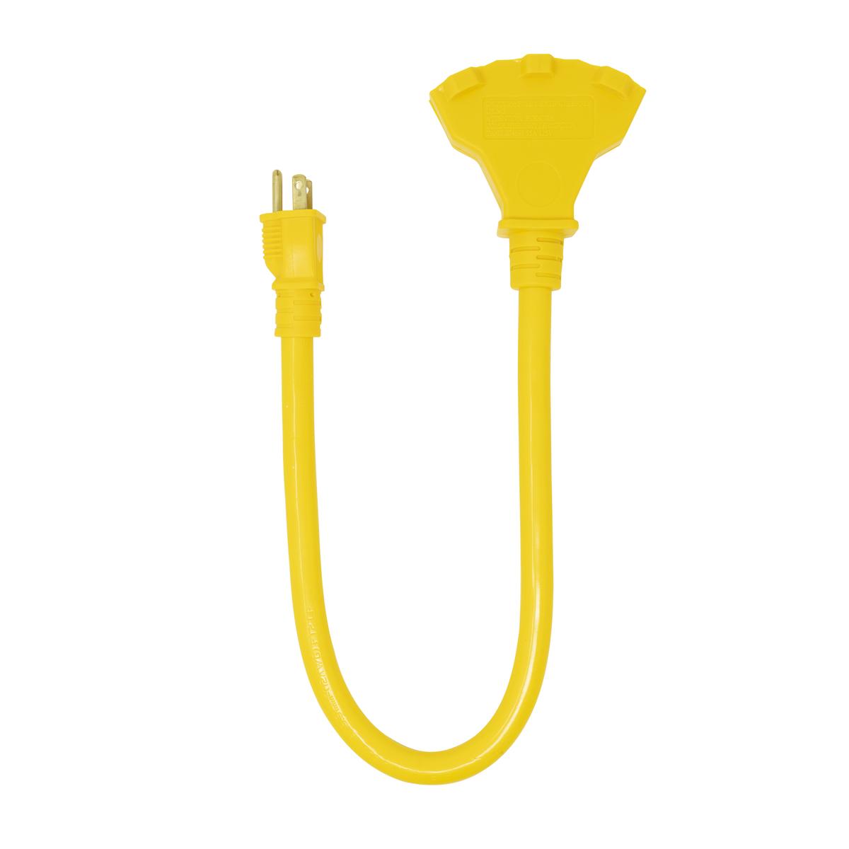 Southwire&reg; 4112SW8802 Type STW Trisource Extension Cord Set, 15 A at 125 V AC, 2 ft L Cord, 3 Conductors