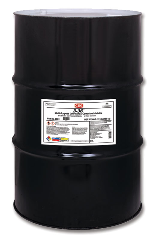 CRC® 03009 3-36® Multi-Purpose Non-Drying Non-Flammable Lubricant and Corrosion Inhibitor, 5 gal Pail, Liquid Form, Blue/Clear/Green, 0.827