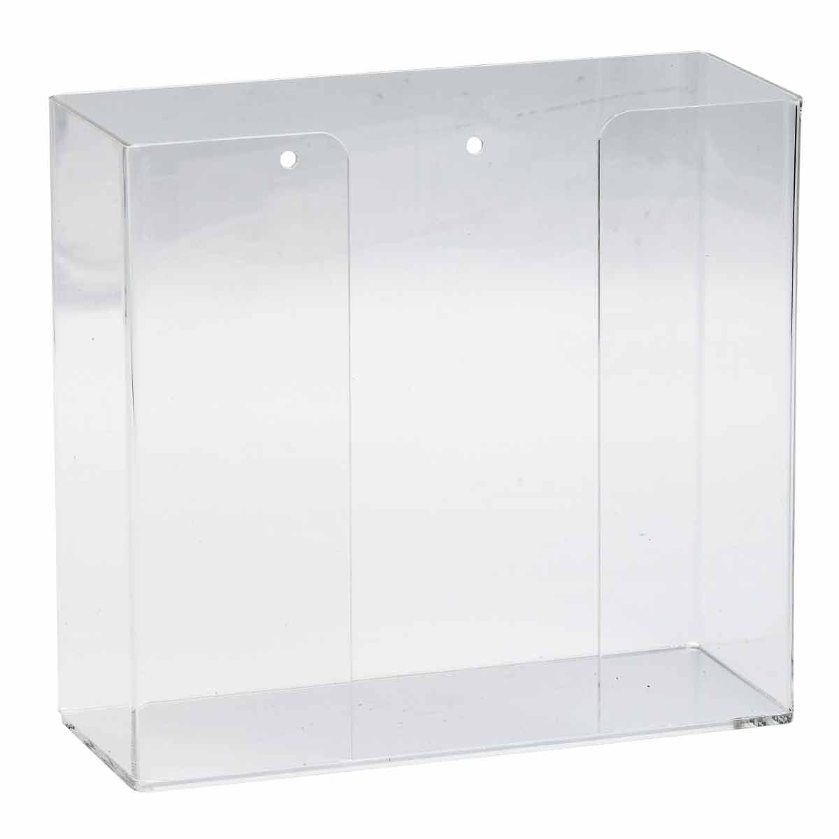 Brady® GD01 1-Box Glove Dispenser, 1 Compartment, Surface/Wall Mount, Hinged Top Dispensing, Acrylic Glass, Clear