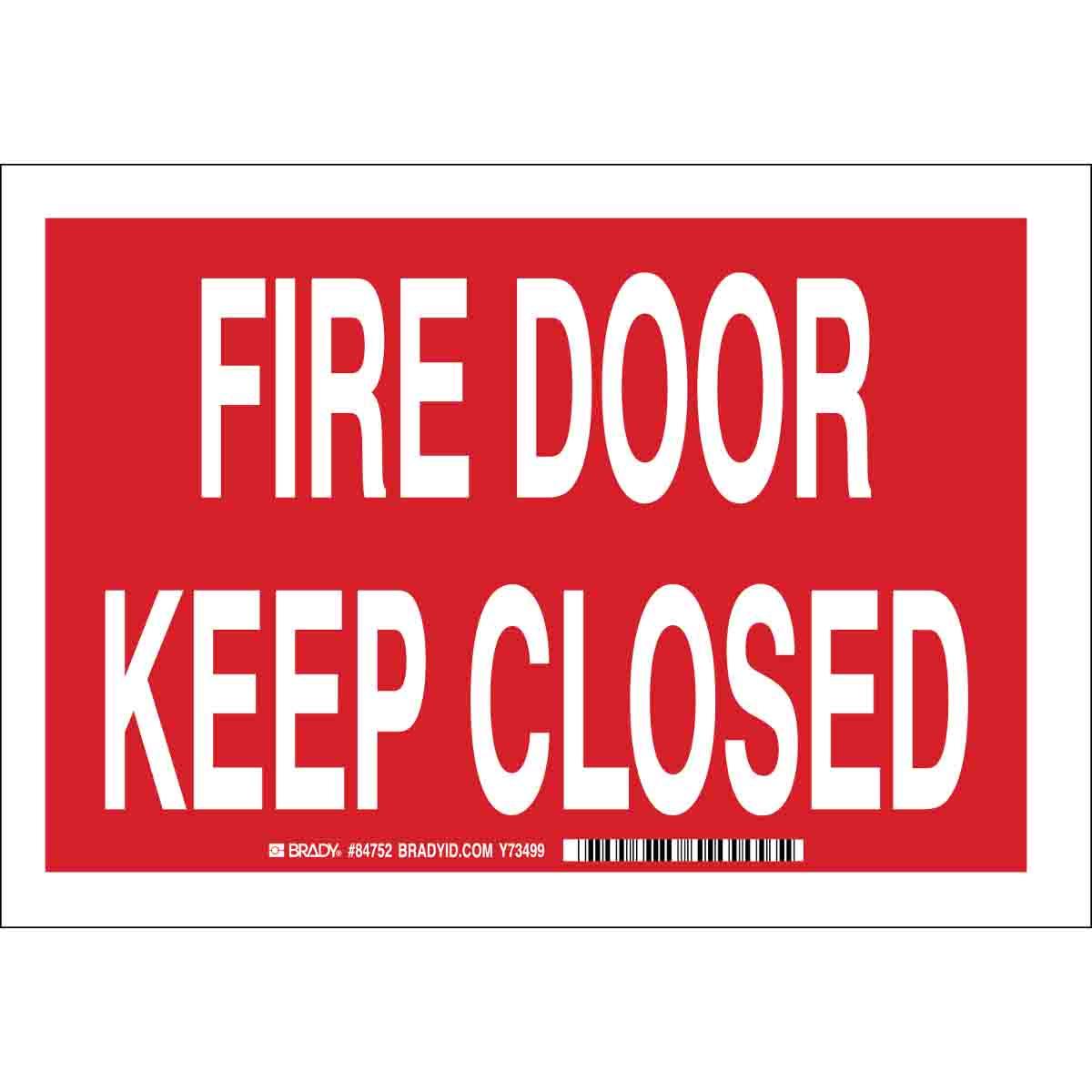 Brady® BradyGlo™ 73510 Glow-In-The-Dark Rectangular Exit Sign, No Header, 10 in H x 14 in W, Red on Glow, B-324 Polyester, Adhesive Mount