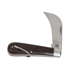 product Klein® 1550-6 Lockable Pocket Knife With Screwdriver, Carbon Steel Curve Sheepfoot Standard Spear Point Blade, 2-3/8 in L Blade