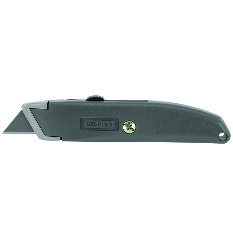product Stanley® 10-189C Safety Utility Knife, Spring Loaded/Self-Retracting Blade, 1 Blade Included, Steel Blade, 5-7/8 in OAL