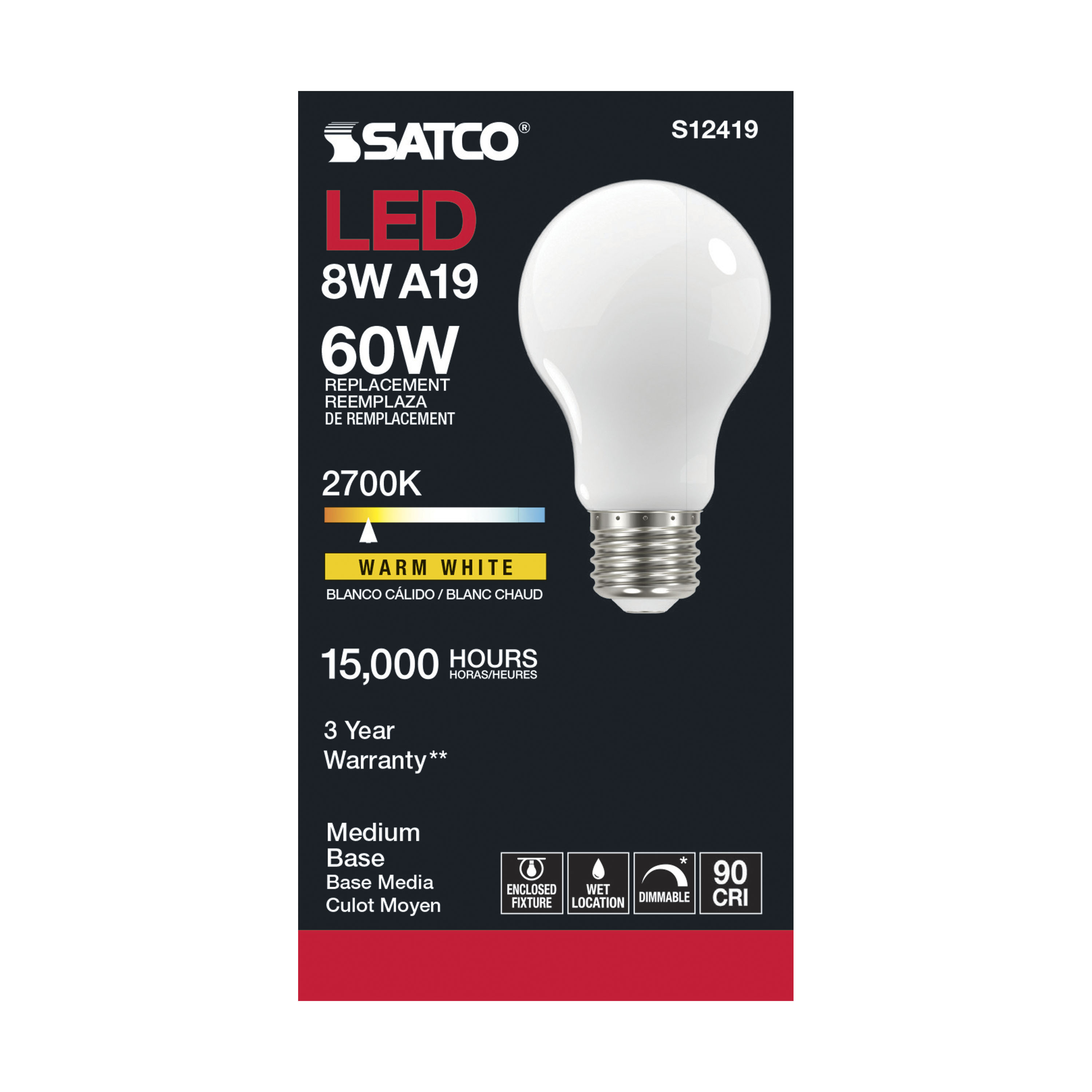 SATCO&reg; S12419 507190