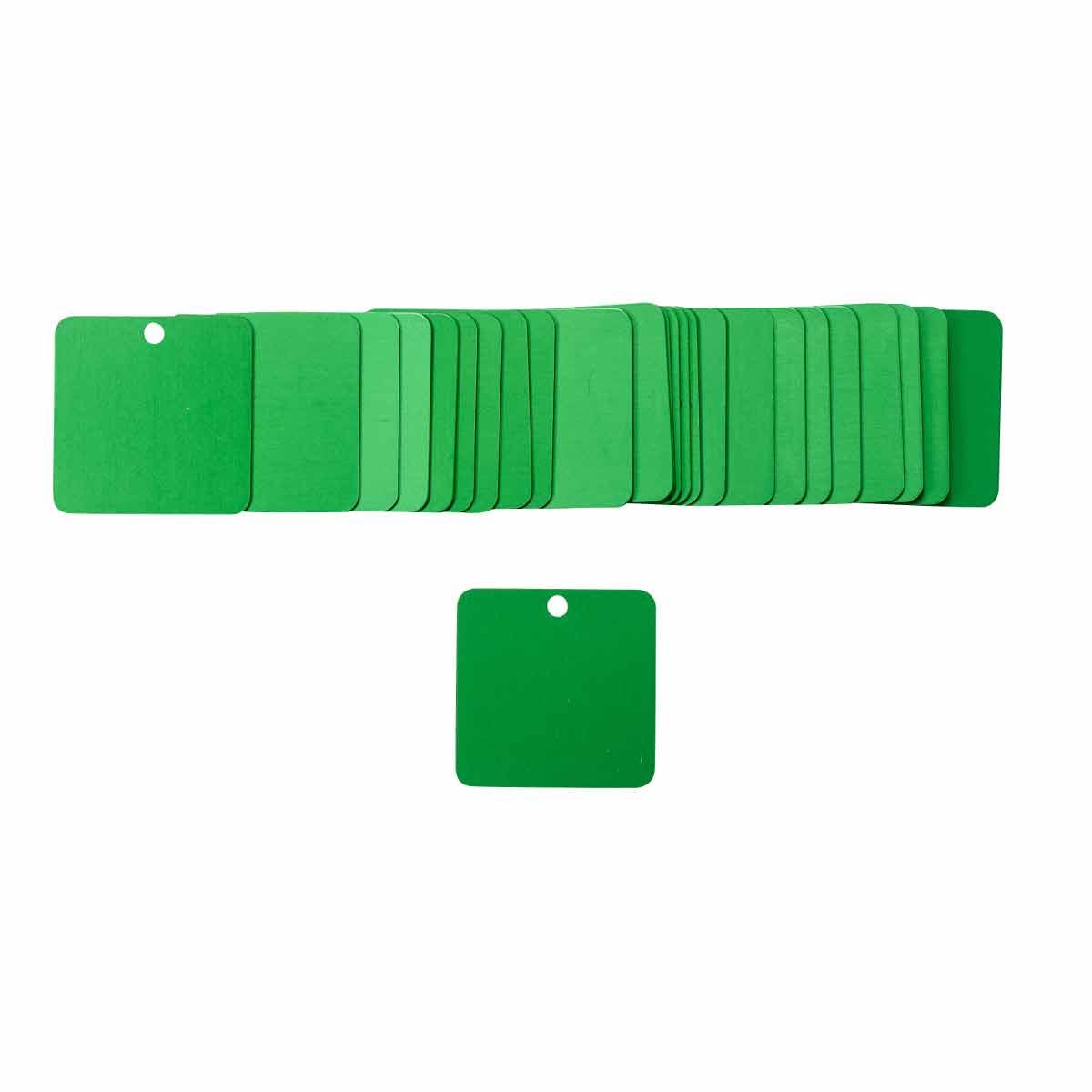 product Brady® 41920 Blank Laminated Rectangular Lightweight Self-Locking Valve Tag, 1-1/2 in H x 3 in W, Black, B-418 Plastic
