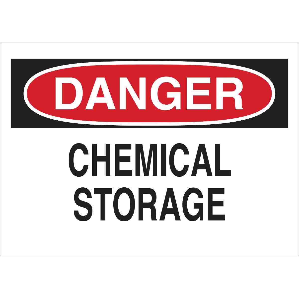 product Accuform&reg; MCHL235VS Safety Sign, DANGER, Text, Adhesive Vinyl, Surface Mount, 10 in H x 14 in W, English