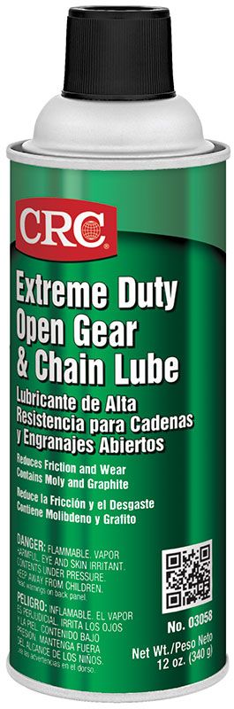 CRC® 03055 Non-Flammable Oil Chain Lubricant With Perma-Lock™, 16 oz Aerosol Can, Liquid, Clear/Water White, 0.874