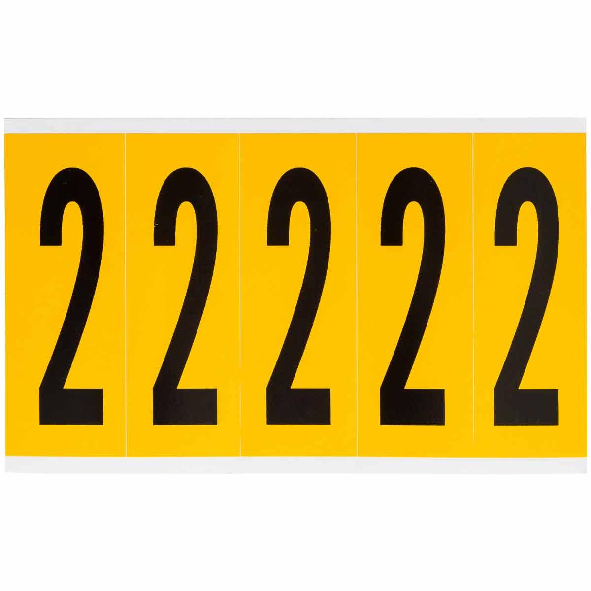 Brady® 1550-Z Non-Reflective Standard Letter Label, Black Z Character, 2.938 in H, Yellow Background, B-946 Vinyl