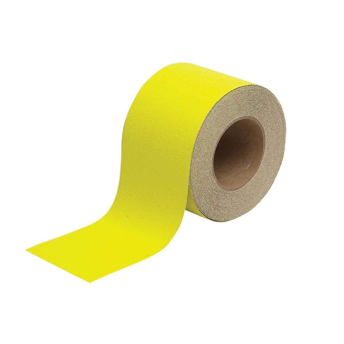 product Brady® 52423 Non-Reflective Anti-Skid Tape, 60 ft/Roll L x 2 in W x 0.026 in THK, B-916 Polyester/Oxide Grit, Solid Surface Pattern