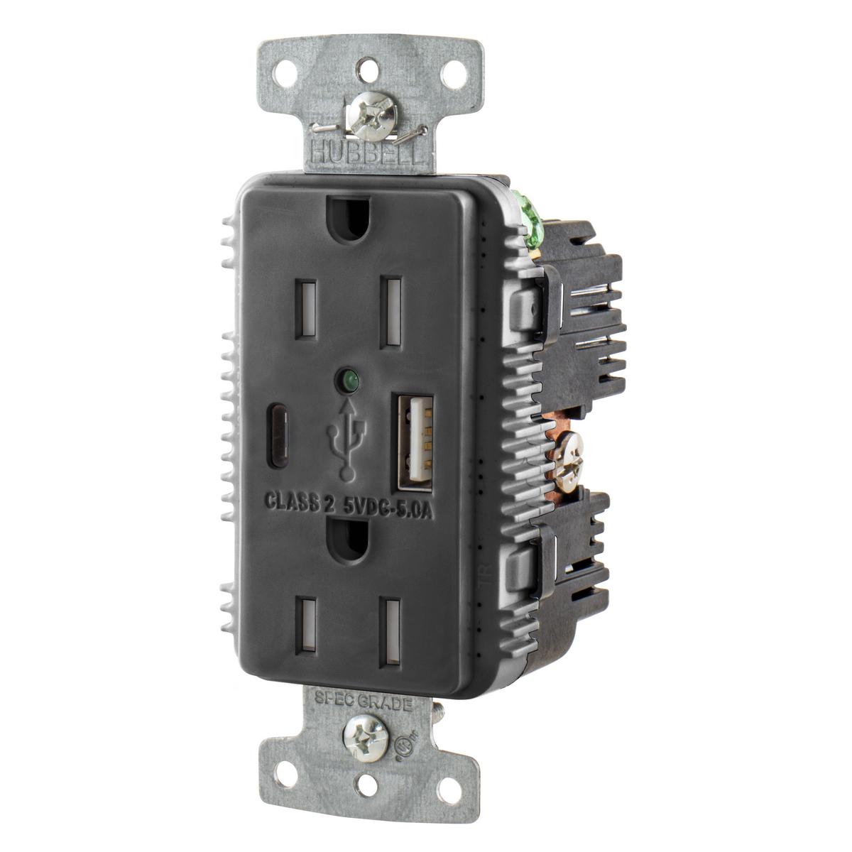 Wiring Device-Kellems USB15AC5BK