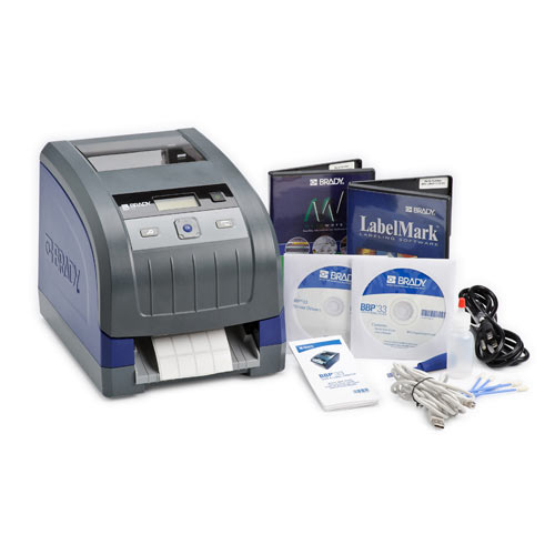 Brady® BBP33-C BBP®33 Desktop Label Printer With Auto Cutter, Thermal Transfer Print, 4 in W Tape, LCD Display