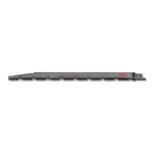 M.K. Morse® 404259 Hybrid Straight Body Reciprocating Saw Blade, 12 in L x 1 in W, 10, Bi-Metal Body