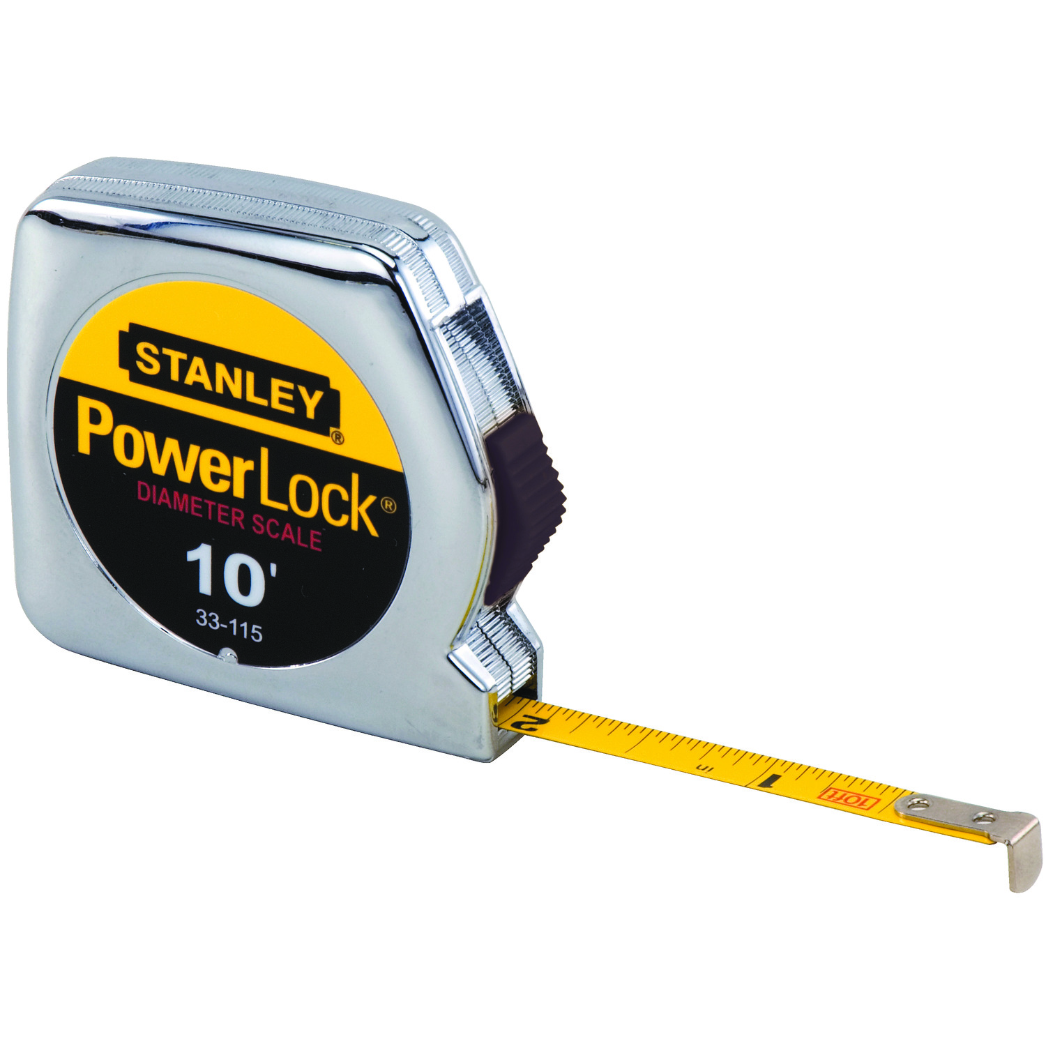 product Stanley® 33-215 Tape Rule, 12 ft L x 1/2 in W Blade, Mylar® Polyester Film Blade, Imperial/Metric Measuring System, 1/16ths, 1/32nds, 1 mm Graduation
