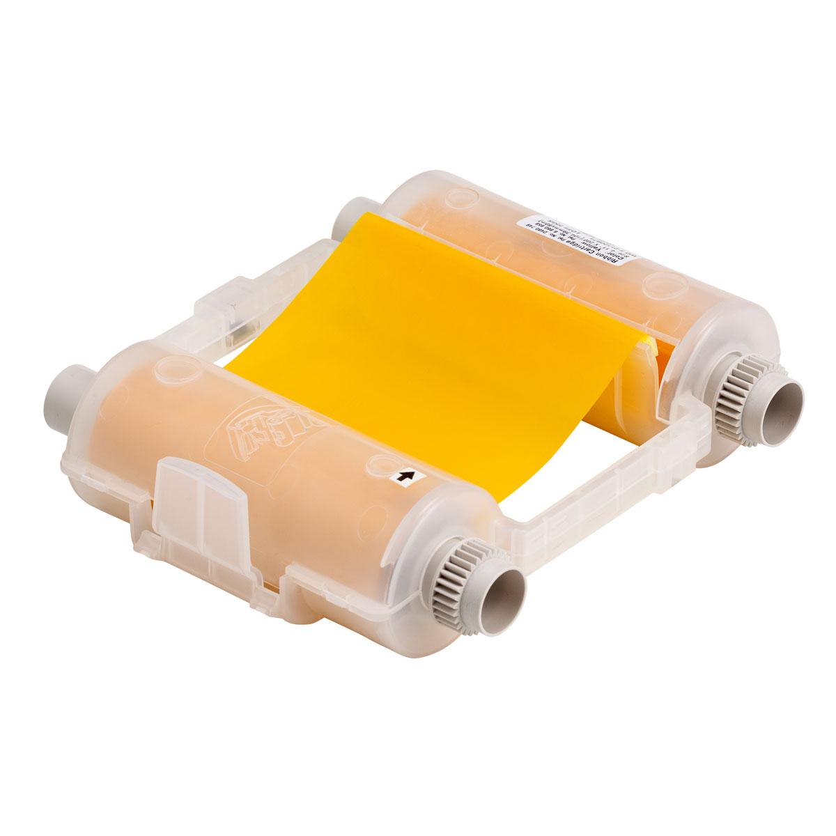 Brady&reg; 76751 R10000 1-Color Printer Ribbon, 200 ft L x 4.11 in W, Resin, Yellow